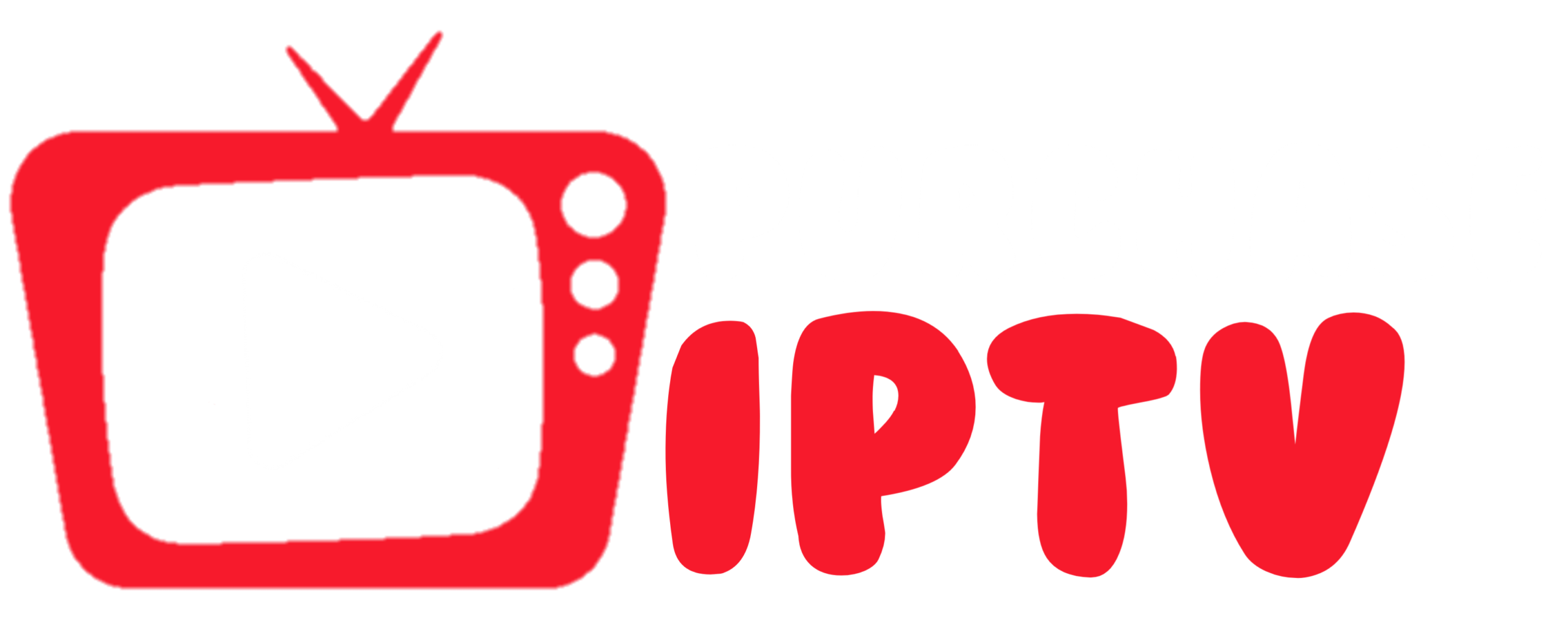 A red TV icon with a play button and the words Purchase IPTV in bold red and white text to the right.